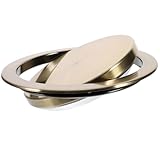 SUPVOX Tapa de Basura Redonda Empotrable de Acero Inoxidable Solapa Equilibrada, para Cubo de Basura de Cocina y Baño, Cubierta Resistente y Práctica para Residuos Domésticos