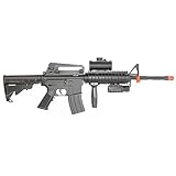 BBTac M4 RIS Fully Automatic Electric AEG Rifle w/ Flashlight and Red Dot Scope