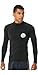 Rip Curl 2025 Mens Icons UPF Brushed Long Sleeve Rash Vest 153MRV - Black Mens Size - XS