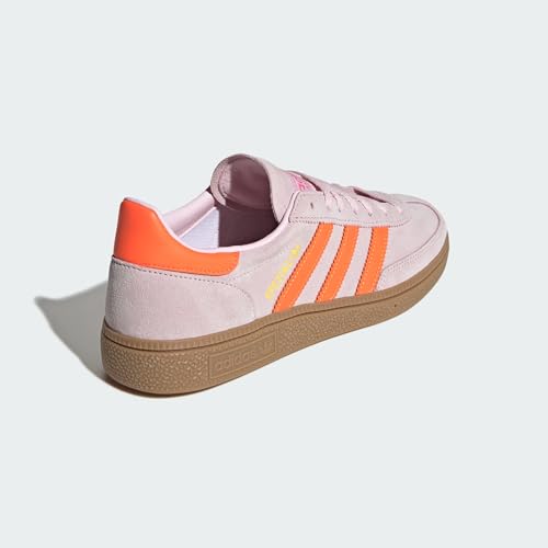 Image of adidas Handball Spezial Women's Shoes, Clear Pink /Solar Orange /Gum, Size 6