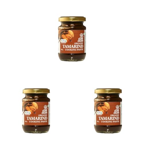 Image of Pure & Sure Organic Tamarind (Imli) Paste 150G | 100% Fresh Imli Chutney | Naturally Processed & Thick | Homemade Taste & Quality for Cooking | No Additives & Chemical (Pack of 3)