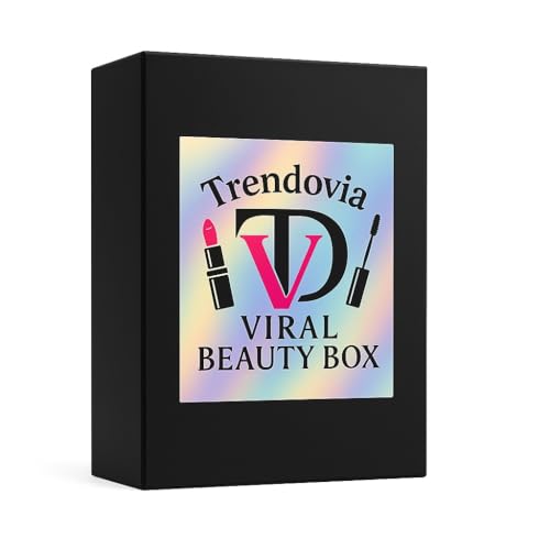 Trendovia Viral Beauty Box – Caja sorpresa de maquillaje y belleza con 5 productos virales de marcas top valorados en más de 40 € + neceser exclusivo de regalo