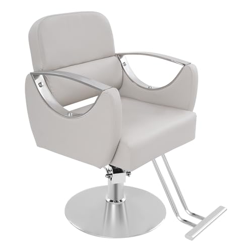 TrueyEssence Salon Chairs for Hair Stylist, 360° Rotating Barber Chair