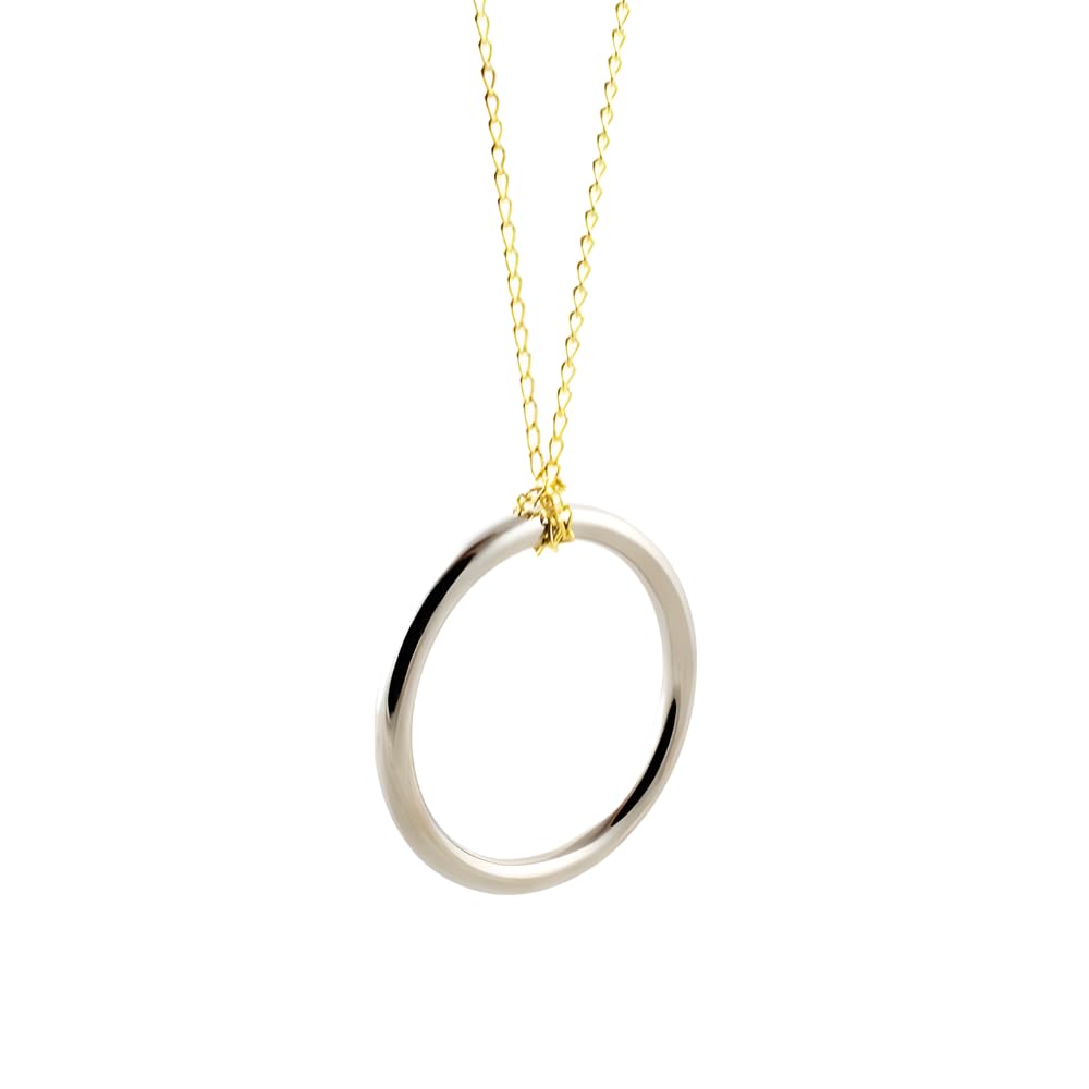 MilesMagic Magician's Ring on Chain Gimmick Impromptu Street Effects Tie Untie Necklace Knots Stage Mentalism Real Close Up Illusion for Easy and Professional Routine Magic Tricks