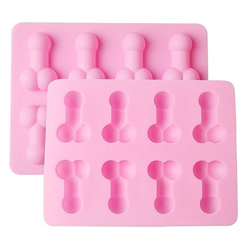 Molde divertido de silicona para hielo 2 piezas miniatura 1