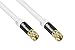 Produktbild SmartFLEX SAT TV Antennenkabel - 20 m - F-Stecker beidseitig - 4-fach geschirmt / 120dB / 75 Ohm - vergoldete Anschlüsse - WEISS