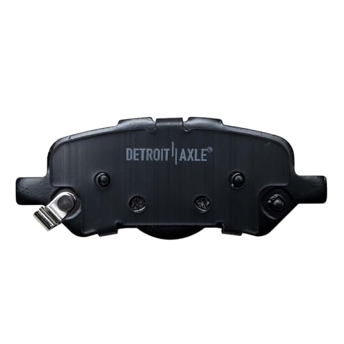 Image of Detroit Axle - Rear Ceramic Brake Pads with Hardware Set Replacement for 2009 2010 2011 2012 2013-2016 Toyota Venza - 2pc Set