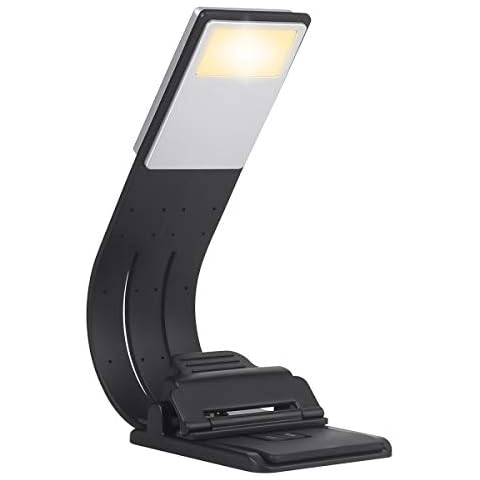 OriFiil LED Book Light Clip Reading Lights, 3 Color Modes Brightness Adjustable, USB Rechargeable for Kids Books in Bed, Travel Cover