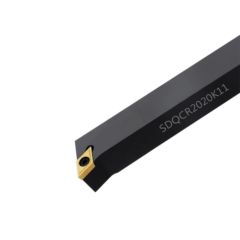 1pc SDQCR SDQCL External Turning Tool 1010 1212 1616 2020 2525 CNC Holder Lathe Cutter Shank DCMT070204 DCMT11T304 DCGT Inserts(SDQCR1010H07)