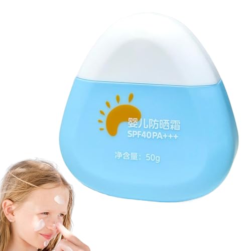Protector solar infantil | Kid Sun Block Cream | Loción facial de bloqueador solar | Compacto | Duradero | 7x7x2cm | Para el picnic de campamento de viajes al aire libre en la playa