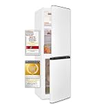EXQUISIT Frigorífico Combi No Frost 193l Blanco - Nevera con Congelador de Bajo Consumo Energético,5 x 60cm)