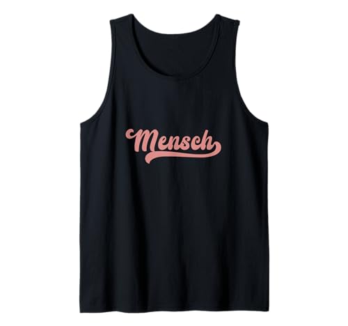 Mens Mensch Hebrew Yiddish Slang Jewish Humor Father's Day Dad Tank Top