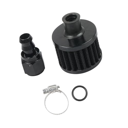 SHOOYIO Filtro de ventilación compatible con AN8 de 12 mm con un 99% de absorción de contaminantes para arreglos de celdas de carbón de automóviles, filtro de aire de aluminio para arreglos de celdas