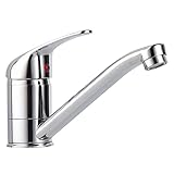 💧Funktion: Ein Griff kann die Wassertemperatur und die Wassermenge leicht einstellen. Und der Wasserhahn hat heiße und kalte Zeichen