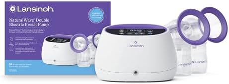 Lansinoh NaturalWave Double Electric Breast Pump White/Purple | H...