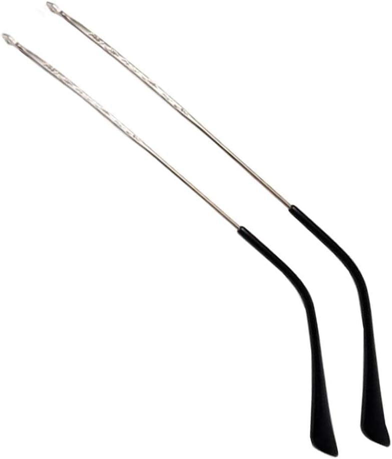 Patillas de repuesto for gafas de metal plata para uso diario en la oficina y lectura en casa