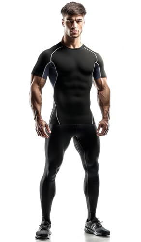 Image of Eyark Mens 3 Pack Compression Tank Top Cool Dry Athletic Sleeveless Base Layers Shirts