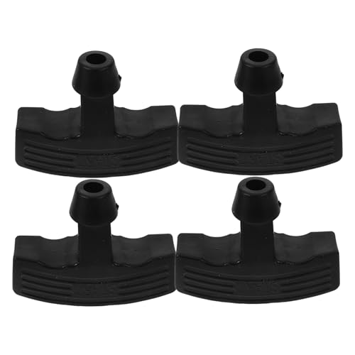 GAROZATION Manija de Arranque de 4 Piezas para Motosierras y Cortacésped, Mango Auxiliar Antideslizante de Cuerda, Compatible Motores de Gasolina, Accesorio Resistente para Herramientas