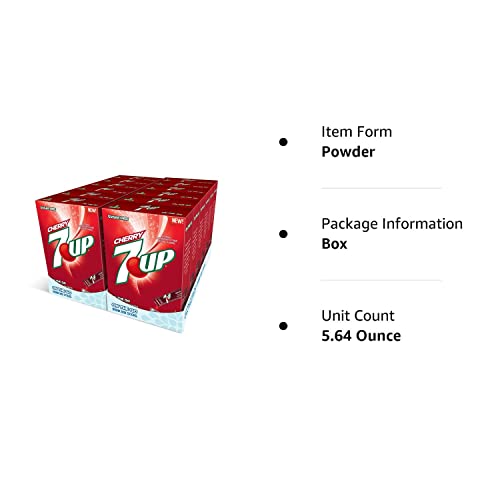 7-Up Powder Drink Mix – Sugar Free & Delicious (Cherry, 72 Sticks) #TOP6