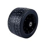 Hoite Camping Transportwagen Ersatzrad 7 Zoll Gummireifen Für Bollerwagen Schwarz