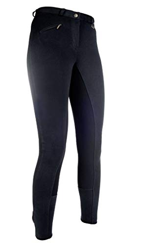 HKM, Pantalones de Equitación Infantil, Negro, 158