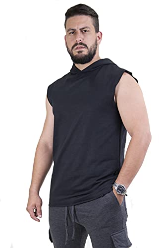 Regata Moletom Moleton Com Capuz Swag (Preto, G)