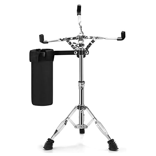 Youeon Snare Drum Stand with Drum Sticks Holder, Double Braced Tripod Snare Stand Fit for 10 to 14 Inch Snare Drum, Drum Pad, Adjustable Height 14.5 to 23 Inches for Drum Beginners, Lightweight