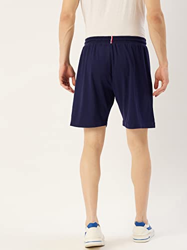 Image of AM SWAN Men Running Shorts, Gym Training Workout Shorts with Pockets, Active Gym Shorts for Workout (Blue)