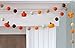 Handmade Matthew and Mae Felt Pumpkin Garland, Orange & Brown, Fall Autumn Mantle Banner, Halloween Shelf, Thanksgiving Decor, 1