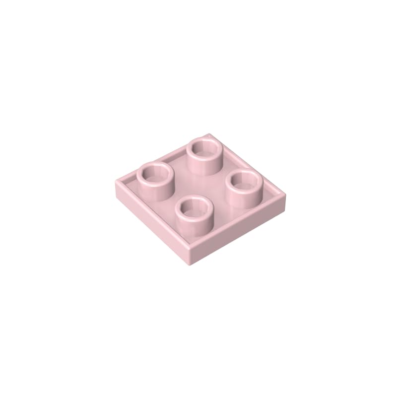 GDS-90248 2x2 Double-Sided Plate MOC Building Blocks, light pink, 50 PCS — image 1