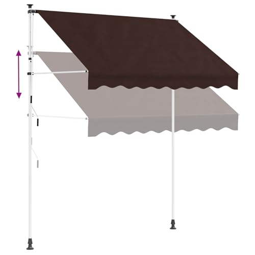 Auvent rétractable manuel 350 cm pour bloquer la chaleur sur le balcon