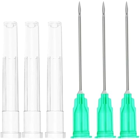 21 Gauge 1 Inch Lab Dispensing Accessories, Individually Sealed Packed(Pack of 100) Cover