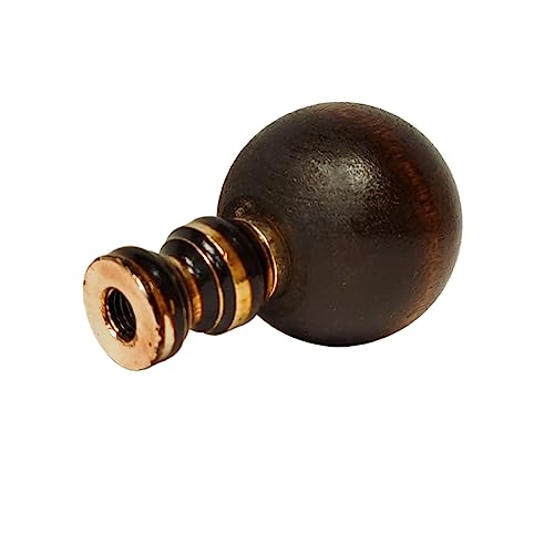 Image of Royal Designs, Inc. Wood Finial for Lamp Shade, Crafted in The USA, FS-1001RO, Red Oak Finish