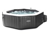 spa gonflable octogonal silver  Kit Spa Gonflable Intex PureSpa Carbone octogonal Bulles et Jets 4 Places + 5 kg de sel
