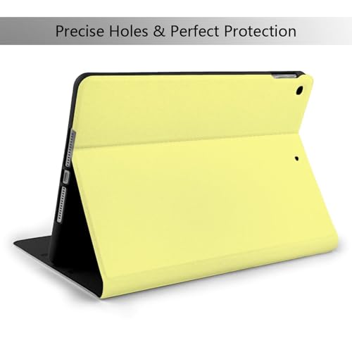 Protection iPad 10.2 jaune clair - Housse support folio iPad 9 8 7 génération