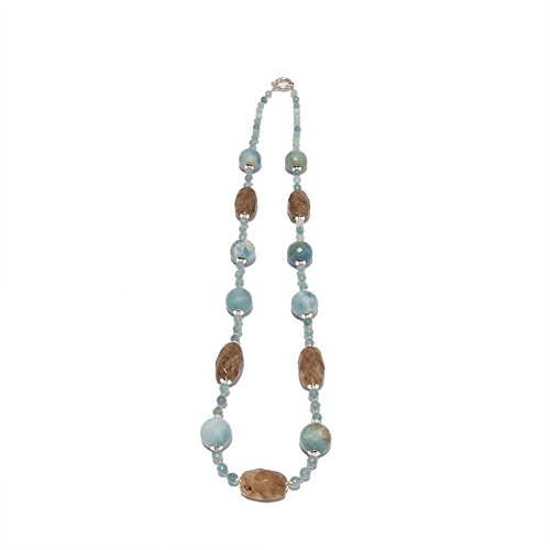 Collier opale bleu Briosa Iole : fini les bijoux ternes avec l'argent et les pierres