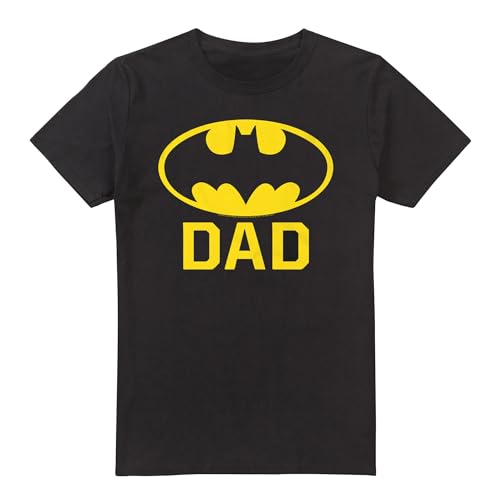 T-shirt Batman Bat Dad Cotton Soul pour homme noir en coton confortable