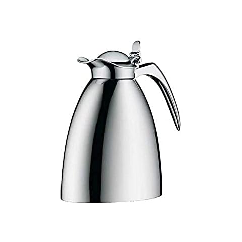 alfi 0747.000.100 Isolierkanne Hotel Design, Edelstahl poliert 1,0 l, doppelwandiger Edelstahl Cover