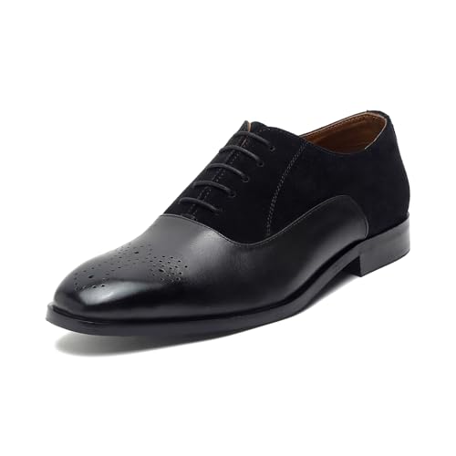 Image of LOUIS STITCH Men's Formal Shoes | Handcrafted European Leather Brogues | Lace-Up Style for Business, Formal (LSEUBGSU)