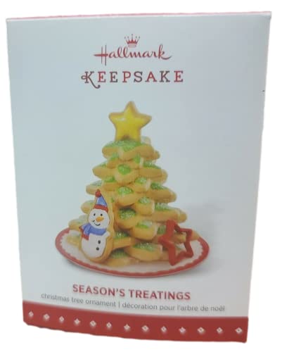 Hallmark QX9169 Season's Treatings Cookie Tree Snowman Ornament