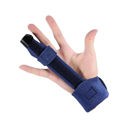 AHUANH Trigger Finger Splint for Middle Finger Aluminum Plate Support, Removable Index Finger Splint for Straightening Trigger Finger Brace for Broken(1 PCS)