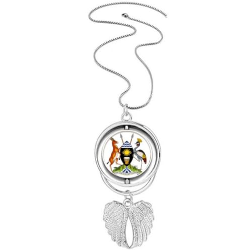 Collier ailes d'ange emblème Ouganda : le cadeau symbolique idéal pour proche