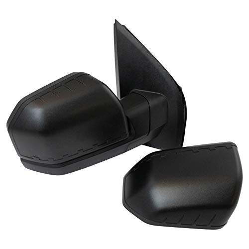 Mirror Power Textured Black Passenger Side Right RH Includes Driver Side Matching Performance Style Cap for 2015-2018 Ford F150 New