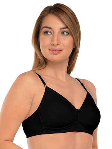 Image of DAISY DEE Women's Girls Cotton Non-Padded Wirefree Seamless Full Coverage Comfortfit Everyday Use T-Shirt Bra - NDSZN