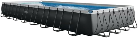 INTEX 26373EH Ultra XTR Deluxe Rectangular Above Ground Swimming Pool Set: 32ft x 16ft x 52in – Includes 2800 GPH Sand Filter Pump – Easy Assembly