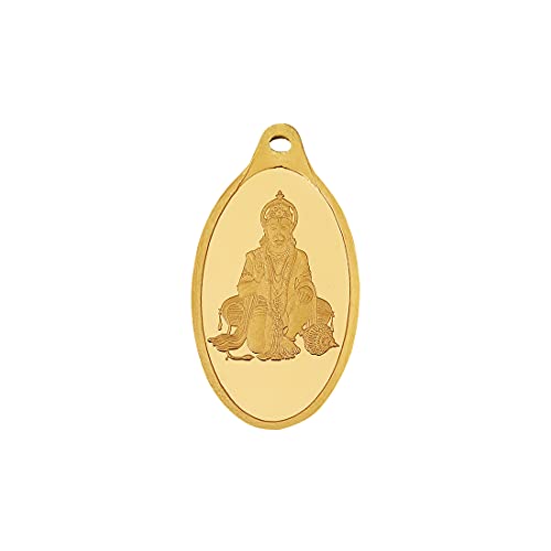 Kundan 24K (999.9) Hanuman Ji Gold Pendant