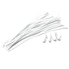 Blanc Chenilles Cure-Pipes 6mm x 30cm Paquet De 30