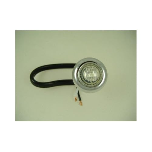 Mini luz marcadora ámbar redonda 3 LED 3/4 pulg miniatura 1