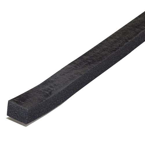 M-D Building Products 06619 3/8 in. x 1/2 in. x 10 ft. Black Sponge Window Seal for Large Gaps