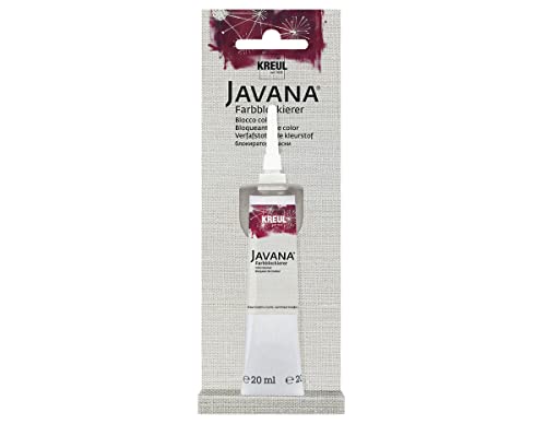 KREUL 91890 - Javana bloqueur de couleur, tube de 20 ml avec buse de pulvérisation fine pour une application filigrane, pour la création de motifs incolores, bloque l'absorption de couleur